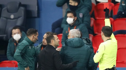 Antrenorul lui Başakşehir, Okan Buruk, faţă în faţă cu Sebastian Colţescu! Tehnicianul l-a făcut praf pe arbitrul român