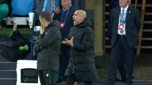 VIDEO | Pep Guardiola, scos din minţi de un fotbalist. Managerul lui City a răbufnit la marginea terenului şi urlat la jucătorul său