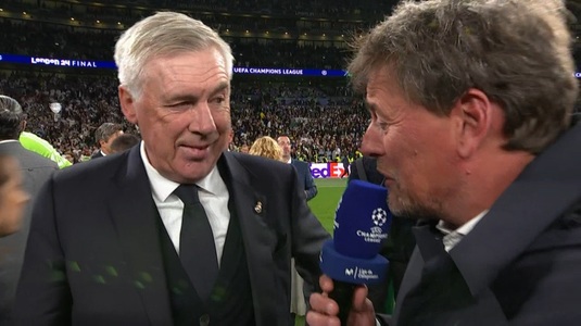 Carlo Ancelotti, cu gândul la "numărul 16" după triumful din finala Champions League, împotriva Borussiei Dortmund: "Florentino este cheia"