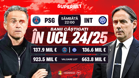 Duelul banilor în Inter – PSG! Ce strategie se impune în finala Ligii Campionilor