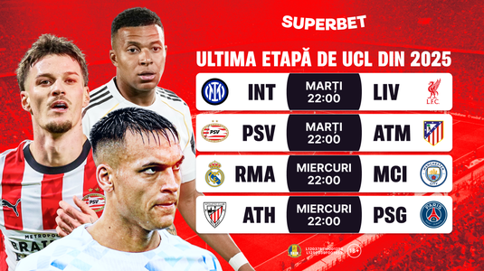 Ultima etapă de UCL din 2025: Chivu în faţa testului Liverpool! Real Madrid – Man. City, finala din grupă 
