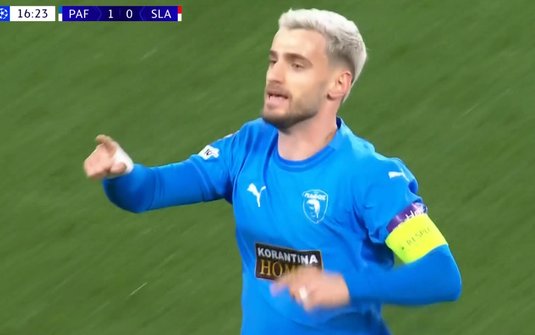 Vlad Dragomir "rachetă" în UEFA Champions League! Românul a marcat într-un moment important pentru Pafos