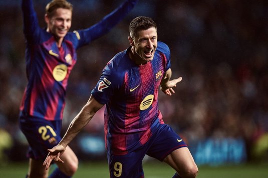 Record! Robert Lewandowski a reuşit dubla în Barcelona - Newcastle 7-2 şi l-a depăşit pe Leo Messi