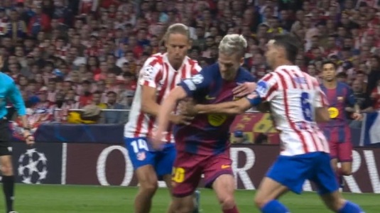 Primul verdict după penalty-ul cerut în Atletico Madrid - FC Barcelona. Cum a fost analizată faza controversată de arbitraj