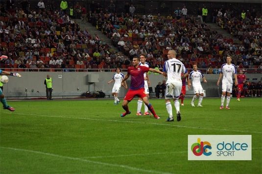 Steaua - FC Copenhaga 1-0. Golul victoriei Stelei în comentariul lui Emil Grădinescu: "Hai, Tănase! Hopa, esteeee!"