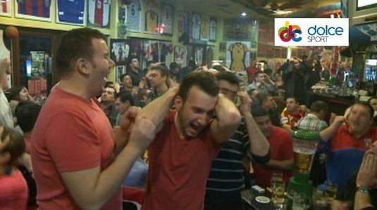 VIDEO Iată cum au trăit fanii Stelei din ţară returul cu Chelsea!