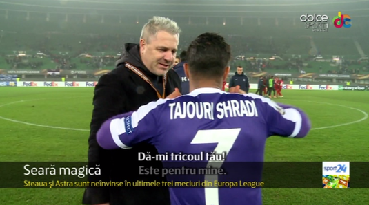 Ce nu s-a văzut la TV. Gest surprinzător făcut de Şumudică la finalul meciului cu Austria Viena VIDEO