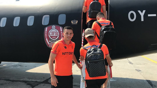 Zbor spre grupele Europa League! FOTO | Clujenii au plecat spre Luxemburg cu un avion personalizat