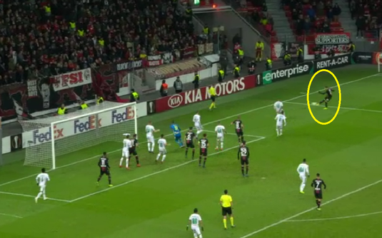 VIDEO | Golul serii în Europa League! Un jucător al lui Bayer Leverkusen a marcat dintr-un unghi imposibil