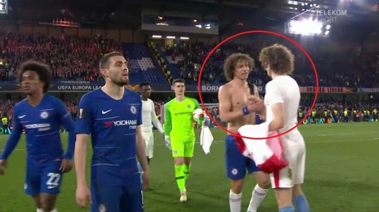 "Priviţi cum David Luiz se felicită singur la final!" VIDEO GENIAL | Viralul zilei după Chelsea - Slavia Praga