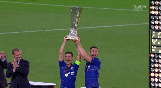 VIDEO | Triumf albastru! Aşa s-au bucurat fotbaliştii lui Chelsea pentru succesul din Azerbaidjan. Imagini triste cu Cech 