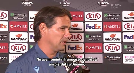 VIDEO | Simone Inzaghi şi-a adus aminte de meciul cu Dinamo: "Nu avem amintiri plăcute". Motivul pentru care nu mizează pe Ştefan Radu
