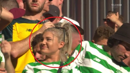 VIDEO | Imagini incredibile. Ce face tânăra din imagine împreună cu prietenul ei, chiar pe stadion. S-a întâmplat în timpul meciului Rennes - Celtic