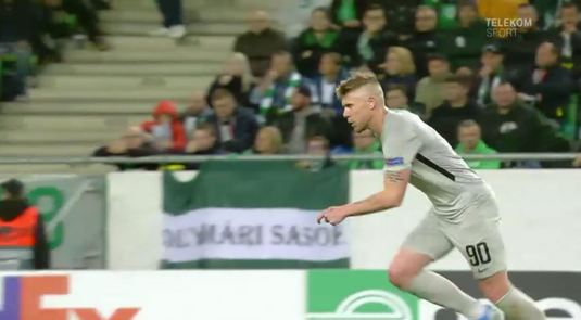 VIDEO Gol FABULOS în Ferencvaros - Ludogorets! A marcat direct ”din parcare” :) Dragoş Grigore a fost eliminat în acelaşi meci