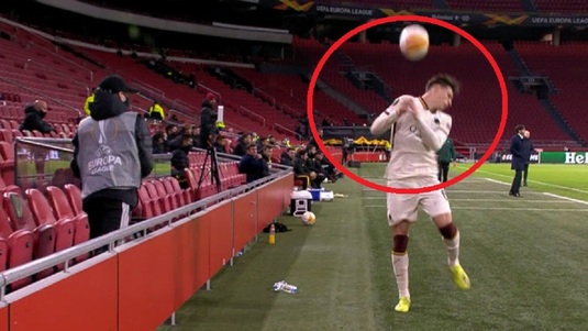 VIDEO | Declaraţia senzaţională a unui jucător de la AS Roma după ce un copil de mingi l-a lovit intenţionat cu balonul :)