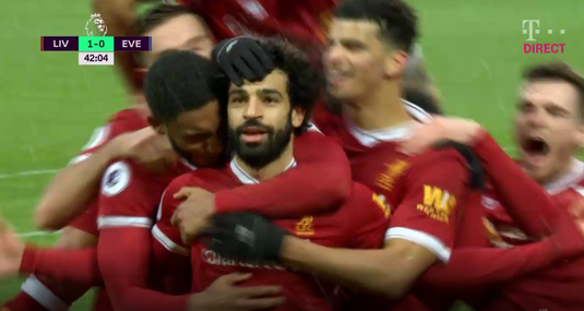 VIDEO | Gol de poveste înscris de Salah în derby-ul cu Everton