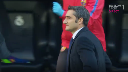VIDEO | Culmea decenţei. Ce a făcut Ernesto Valverde după ce Barcelona a reuşit să înscrie golul de 3-0