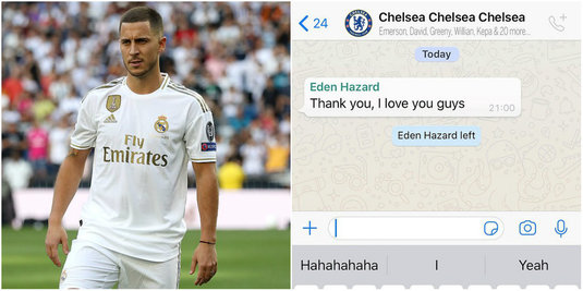 FABULOS | Cum şi-a anunţat Hazard colegii că pleacă de la Chelsea: "A fost ciudat!" Dezvăluirea făcută de Emerson Palmieri