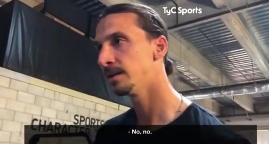 VIDEO | Ibrahimovic, enervat de întrebarea unui reporter. Cum a reacţionat suedezul când a văzut ce curiozitate are jurnalistul