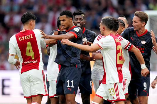 PSV, victorie în Trofeul Johan Cruyff. Duel cu opt goluri cu rivala Ajax, care a avut şi un jucător eliminat