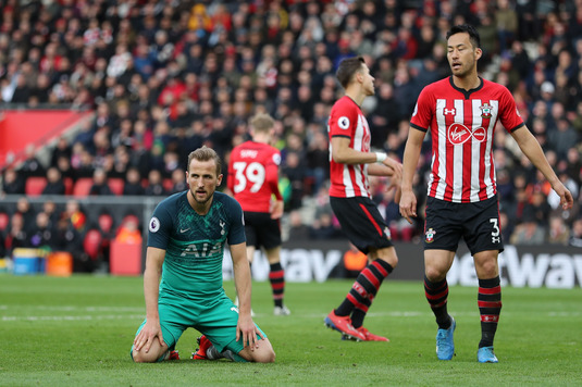 Harry Kane a marcat golul cu numărul 200 din carieră, dar Tottenham a pierdut cu Southampton