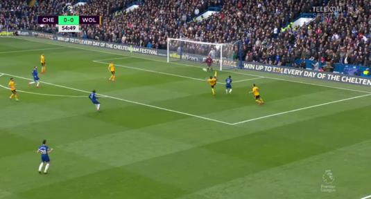 VIDEO | Chelsea a primit un gol ca în curtea şcolii! Fază senzaţională reuşită de Wolverhampton. Răspunsul de geniu al lui Hazard