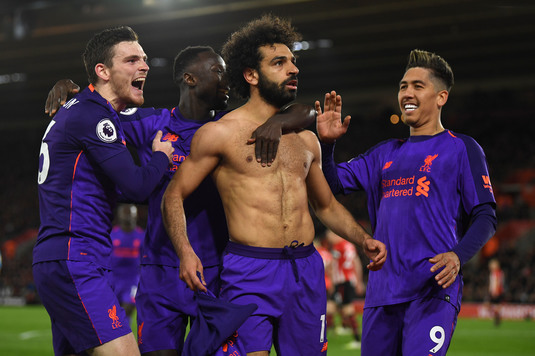 Liverpool a învins Southampton şi e din nou lider. VIDEO | Mo Salah, golul 50 în Premier League, "pentru cormorani", după o cursă de 50 de metri