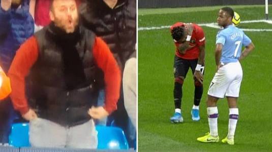 VIDEO | Imagini revoltătoare surprinse în timpul derby-ului City - United. Un fan al "cetăţenilor", acuzat de rasism, a fost arestat