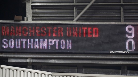 ULUITOR! Manchester United, scor ireal în partida cu Southampton din Premier League