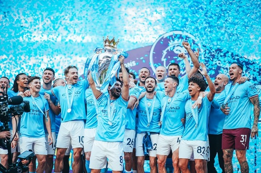 VIDEO | Trei la rând pentru Manchester City! "Cetăţenii" lui Guardiola au câştigat un nou titlu în Premier League. Rezultatele zilei din Anglia