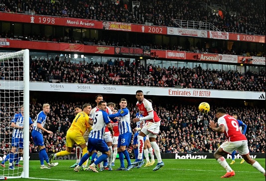 VIDEO | Arsenal - Brighton 2-0. Aston Villa a întors scorul cu Brentford şi a câştigat. Paqueta, triplă de assist-uri pentru West Ham 