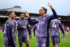VIDEO | Liverpool, victorie la ultima fază a meciului cu Nottingham Forest. Drăguşin, rezervă în Tottenham - Palace. Remiză la Brentford - Chelsea