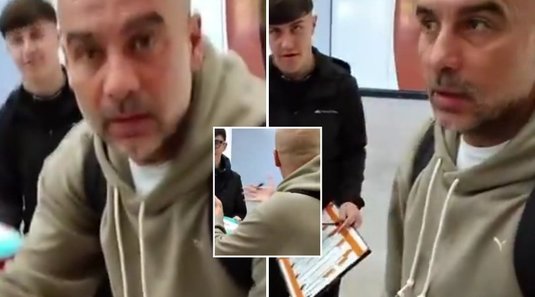 VIDEO | Reacţia incredibilă a lui Pep Guardiola! Spaniolul a răbufnit, când mai mulţi fani i-au cerut autografe: ”Mergeţi la şcoală!”