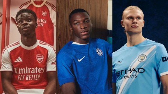 Chelsea, Arsenal şi Manchester City şi-au dezvăluit noile echipamente! Cum se vor prezenta starurile celor trei giganţi din Anglia, în noul sezon