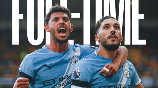 Manchester City a debutat cu dreptul în noul sezon de Premier League. Victorie la pas cu Wolverhampton