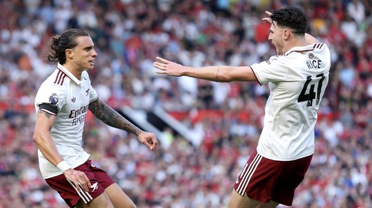 Arsenal, victorie în derby-ul cu Manchester United, în prima etapă din Premier League. Calafiori a înscris decisiv