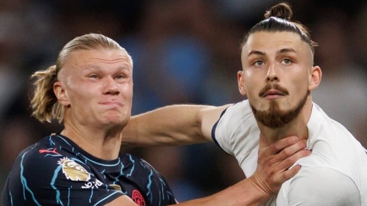 Veste uriaşă pentru Radu Drăguşin! Românul, titular în Tottenham - Manchester City. ”Dragonul”, faţă-n faţă cu Haaland