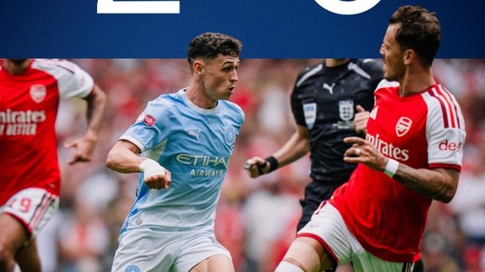 Umilinţă totală în Arsenal - Manchester City, pentru Community Shield. Cum au arătat "cetăţenii" la primul meci în "era Maresca"