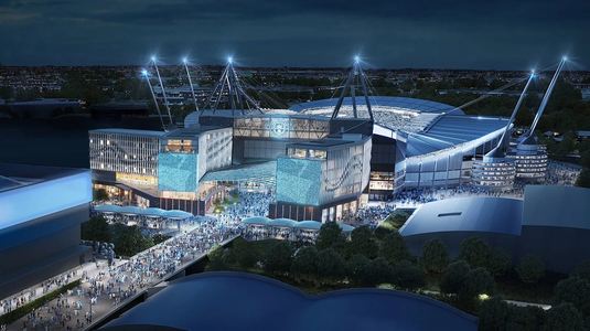 Stadionul Etihad trece la următorul nivel. Suma uriaşă investită de Manchester City pentru modernizarea arenei: hotel, fan zone, magazin şi sky bar