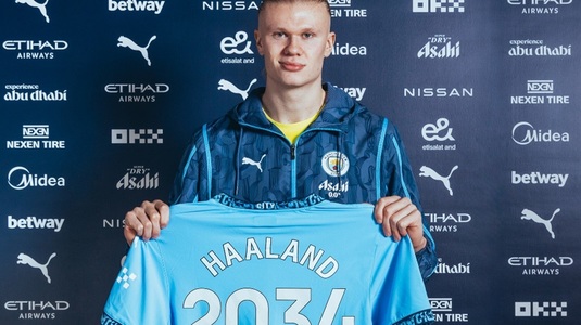 BREAKING NEWS | Erling Haaland, contract-monstru la Manchester City! E oficial: a semnat până în 2034!