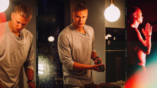 Erling Haaland şi-a lansat canal de YouTube. Atacantul a bubuit vizualizările cu primul său clip postat şi a dezvăluit secretele sale pentru golurile marcate: lapte nepasteurizat şi friptură