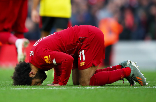 Liverpool îşi continuă drumul către primul titlu după 30 de ani! VIDEO | Dublă pentru Salah. Al doilea gol a fost o adevărată bijuterie