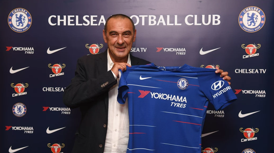 Maurizio Sarri, noul antrenor al echipei Chelsea. Prima reacţie a italianului: "Sper să le oferim fanilor un fotbal încântător"