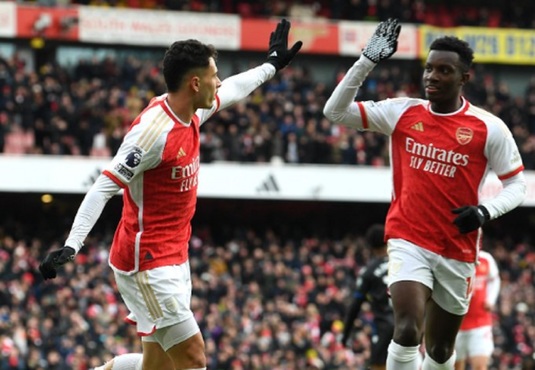 VIDEO | Arsenal, victorie la scor cu Crystal Palace. Martinelli a dat o ”dublă” pentru ”tunarii”