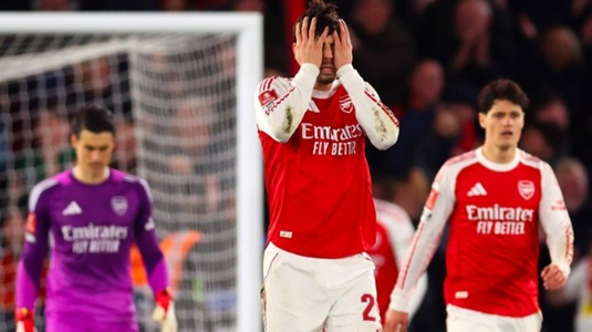 Surpriză uriaşă în Cupa Angliei. Arsenal, eliminată de o echipă din liga a doua. Liderul din Premier League a ratat deja două trofee