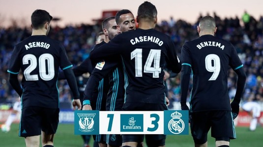 VIDEO | Real Madrid a revenit de la 0-1 şi s-a impus în deplasarea de la Leganes