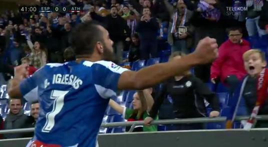 VIDEO | Espanyol a câştigat cu Bilbao şi a revenit pe locul doi în Spania. Echipa lui Ganea, tot mai aproape de zona retrogradării