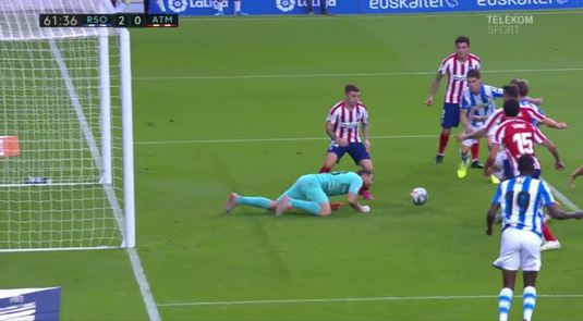 BREAKING NEWS | A greşit Oblak! :) Superportarul lui Atletico Madrid a făcut o gafă mare în meciul cu Real Sociedad VIDEO