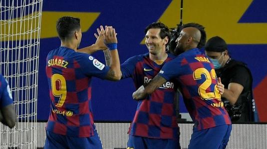 Barcelona a învins "lanterna roşie" şi a făcut un nou pas către titlul în LaLiga! Messi şi puştiul-minune Fati au adus victoria catalanilor
