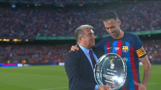 VIDEO | FC Barcelona, momente speciale pentru Busquets şi Alba. Rivalii de la Espanyol, în lacrimi, după retrogradarea în liga secundă